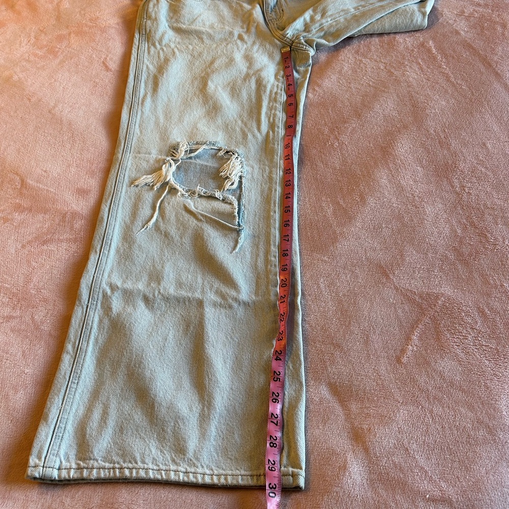 Pacsun Pacific Sunwear light wash low rise baggy distressed jean size 29 - Picture 10 of 10
